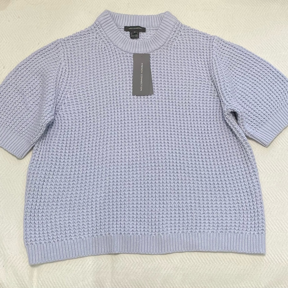 French Connection Short Sleeve Knit Crew Size M
